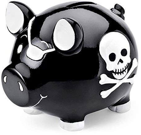 Mousehouse Gifts - Kinder Sparschwein - Piraten-Design - Geschenk für Jungen & Mädchen