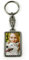 Porte-clé métallique rectangulaire Luxe personnalisé avec photo, image ou texte. 1 côté. Un cadeau unique, original et exclusif. Plusieurs modèles.