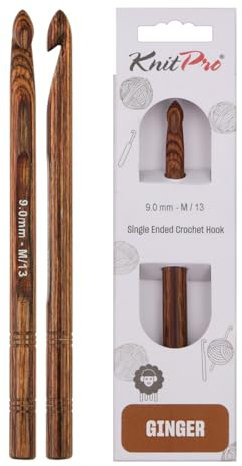 KnitPro Ginger Einfache Häkelnadel | 9mm