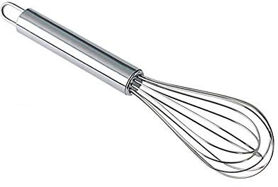 Aeromdale Egg Beater Stainless Steel Whisk 8 Inch egg and milk frother, cooking tool for mixing, beating, stirring, kitchen aid, balloon whisks