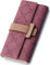 PAULO SERINI® Geldbörse Damen - Portemonnaie Damen 100% veganes Leder - Geldbeutel für Frauen groß mit 9 Kartenfächern Frauen - Women Wallet Cherry Red - rot