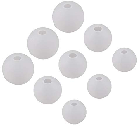 Healifty 9 Stück Runde Kugel Harz Silikonformen für Schmuckherstellung - Mini Epoxidharz Formen für Halskette Anhänger - DIY Handwerk 20 mm 25 mm 30 mm