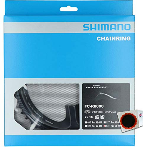 SHIMANO Kettenblätter ULTEGRA FC-R8000 53Z. MW 110mm Alu/Carbon Kunststoff sz