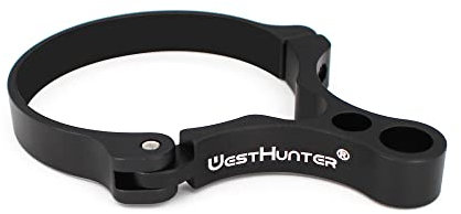 WestHunter Optics 44 mm Riflescope Switchview Throw Levers | with Notch, Black