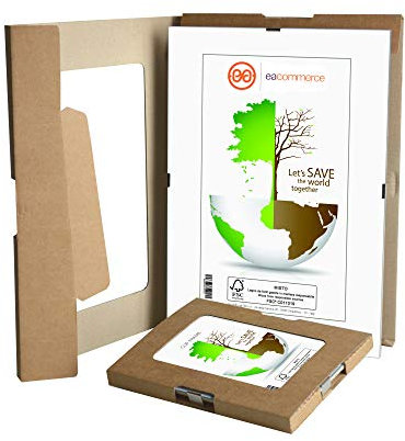 eacommerce Cornice a Giorno con Vetro SINTETICO e Retro in MDF per Stampe Foto Manifesti Portafoto da Parete (13x18 cm)