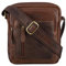STILORD 'Jamie' Herren Ledertasche - Perfekt für Reisen & Alltag - Kleine Vintage Messenger Bag für 9.7 Zoll iPad - Moderne Schultertasche für Männer Echtleder, Farbe:kansas - braun