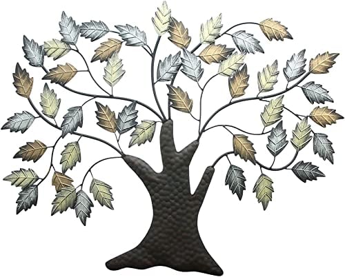 Dekoleidenschaft Wanddeko Baum aus Metall, braun, 72x58 cm, Wandschmuck, Wandbild, Metalldeko, Hänger
