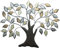 Dekoleidenschaft Wanddeko Baum aus Metall, braun, 72x58 cm, Wandschmuck, Wandbild, Metalldeko, Hänger