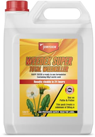 5L Weedex Super Extra Strong Weed Killer – Pet Friendly, Glyphosate-Free, Spray for Patios, Paths & Gardens
