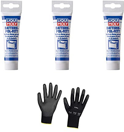 Iloda 3xOriginal Liqui Moly 50g Batterie-Pol-Fett 3140 Schutzhandschuhe