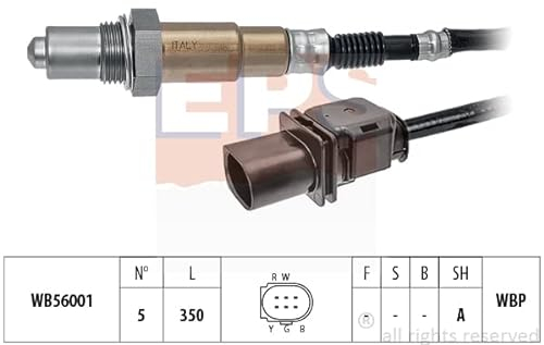 Lambdasonde Made in Italy - OE Equivalent VOR Katalysator von EPS (1.998.389) Sensor Gemischaufbereitung Sauerstoff-Sensor