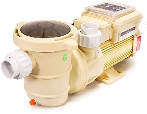 XtremepowerUS 1.5HP Variable Speed Whisper Above Ground Swimming Pool Pump Beige