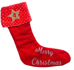 Weihnachten Bügelbild Sterne in Wunschfarbe - 24 Stück - Adventskalender - Stern zum aufbügeln - Adventszeit Deko