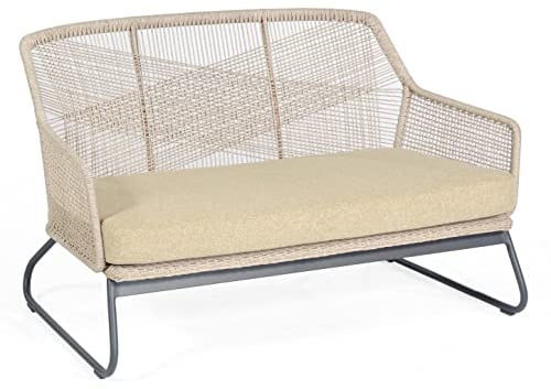 Müsing Couture Lounge-Sofa Aluminium und Polyester Wetterfest Gartenmöbel chillen