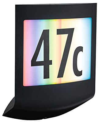 Paulmann 94513 LED Außenleuchte Smart Home Zigbee Wandleuchte Padea IP44 Dämmerungssensor/Bewegungsmelder RGBW 10W Outdoor