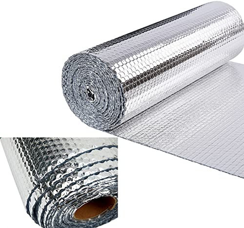 Panneaux de radiateur réfléchissants, feuille réfléchissante pour radiateur mural, économise de l'énergie, réduit les pertes de chaleur, feuille d'isolation avec bulles réfléchissantes, 50 cm, 15 m