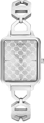 Joop! Armbanduhr Damen Quarzuhr analog, mit Edelstahl Armband, Silber, 5 bar wasserfest, Kommt in Uhren Geschenk Box, 2036591