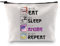 PLITI Trousse de maquillage manga Anime sacs cosmétiques sacs cosmétiques japonais animation amant cadeau, Eat Sleep Anime Bagu, Mode
