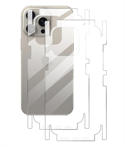 GIOPUEY[2 Stück Rückseite Folie Kompatibel mit iPhone 14 Pro, iPhone 14 Pro Rückseite Schutzfolie, Weiches TPU, Dünn, Hohe Transparenz, Schützende Grenze - transparent