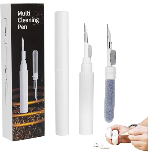 Cleaning Kit For Airpod,New Generation Earbud Cleaning Kit,Multifunctional Cleaning Kit For Iphone with Metal Tip, Sponge and Brush for Earbuds, AirPods, Charging Cases,Easy Cleaning