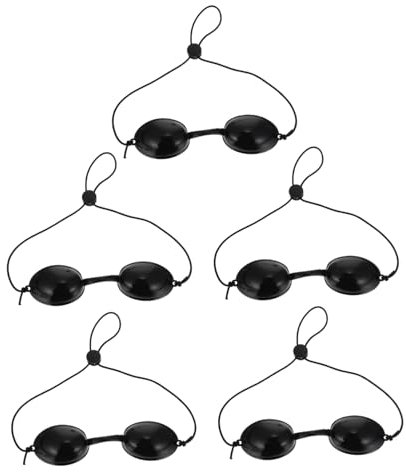 Angoily 15 Stk -augen Maske Brille Leichte Augenklappe Augenschatten Schützend Scheuklappen Sicherheits-augenklappe Gläser Led-licht Augenabdeckung Augenklappen-farbton Schutz