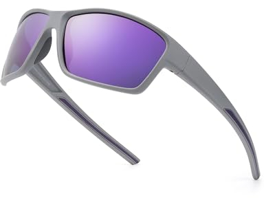 Myiaur Sport Sonnenbrille Damen polarisiert umschließend UV400-Schutz zum Laufen Radfahren Angeln und Autofahren