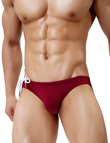 Casey Kevin Bañador de Natación Slip Hombre, Brief Trajes de Baño, Swimming Calzoncillos Secado Rápido para Playa Piscina Deportes Acuáticos Drawstring Baador