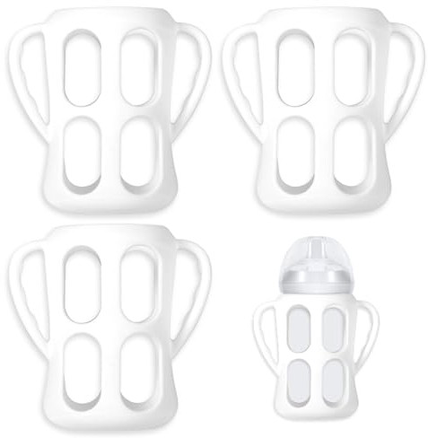 3pcs Baby Bottle Handles for Philips Avent Natural Baby Bottles 9oz, Silicone Easy Grip Baby Bottle Handles Replacements Bottle Holder Accessories for Philips Avent