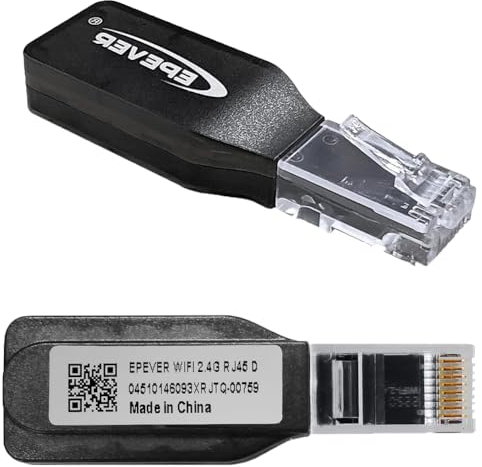 SolaMr Wifi MPPT Solarladeregler Adapter mit mobiler drahtloser Überwachungsanwendung für Tracer AN/BN/TrironN/XTRAN Serie (EPEVER-Wifi-RJ45-D)
