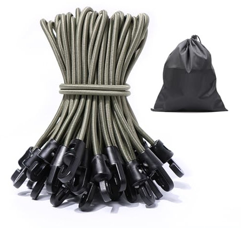 JunGG Spanngummi mit Haken 100 Stück, Expander mit Haken 15 cm, Planenspanner Gummispanner mit Haken für Planenbefestigung Zelt Camping