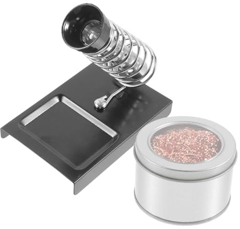 MUSISALY Lötkolbenständer Mit Spitzenreiniger Satz Für Lötarbeiten Aufbewahrung Von Lötkolbenspitzen Praktisches Lötzubehör Für Professionellen Und Privaten Gebrauch