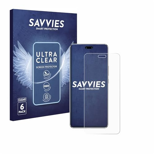 Savvies Schutzfolie für Huawei Nova 13 Pro | 6 Stück Transparenter Displayschutz Made in Germany Ultra-Klar Displayschutz-Folie