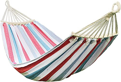 Hamaca de lona duradera para camping, viajes, senderismo, soporta 150 kg, incluye bolsa de transporte, ideal para picnics de verano.