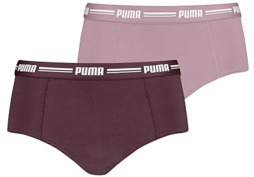 PUMA Damen Mini Boxer Shorts, Ruby Shimmer, XL EU