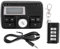 Cpolebev Moto Audio MP3 Radio SystèMe de Son Haut-Parleurs StéRéO Bluetooth éTanche FM 5 Fonctions D'éGalisation éCran LCD USB/SD/TF
