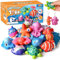12 PCS Meerestiere Squishy Set, 13 cm Ozean Plüschtiere Fische Squishies Schlüsselanhänger, Squeeze Toy Spielzeug Party Geschenke unterwasserwelt Mitgebsel Kindergeburtstag für Kinder Mädchen Jungen