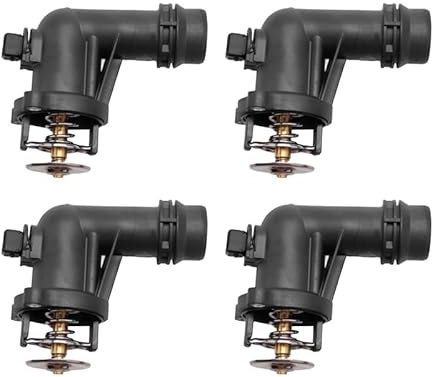 Termostato de refrigerante del motor 4 sensores de termostato y carcasa for BMW E46 Serie 3 316I 318I 316Ci 318Ci 11531437085