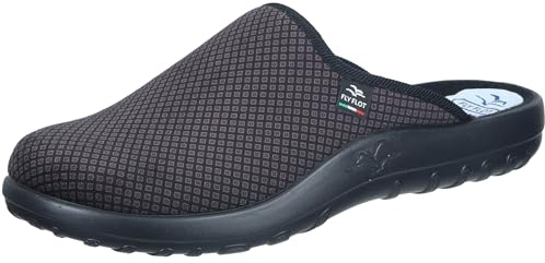 Fly Flot Herren Hausschuh Pantoffel mit Rauten Muster und Leichter Sohle 220063