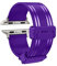 Correa de reloj de alta calidad (TPU + acero inoxidable) compatible con Apple Watch Series 1/2/3/4/5/6/7/8/9/10 Gps (morado, 42/44/45/46/49 mm)