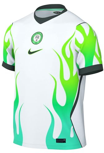 Nike Men's NFF Dri-Fit SS Stadium Away Jersey, White/Green Glow/Black, XXL