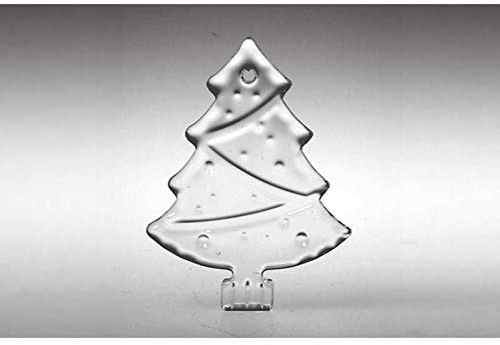 CRISTALICA Glasanhänger Baumschmuck Weihnachtsbaum klar Bleikristall 8,5 cm