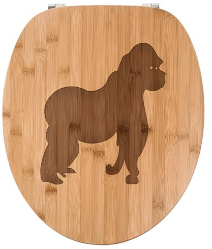 Mr. & Mrs. Panda WC Sitz Gorilla - Geschenk, Klodeckel, WC-Sitz, Affe, Klobrille, Toilettendeckel, Toilette, Menschaffe, Dschungel