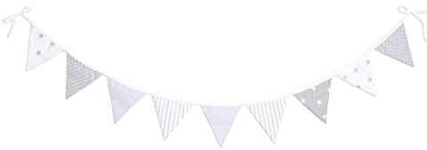 Amilian® Wimpelkette Dekoration Stoffgirlande Girlande Stoff Wimpeln T01