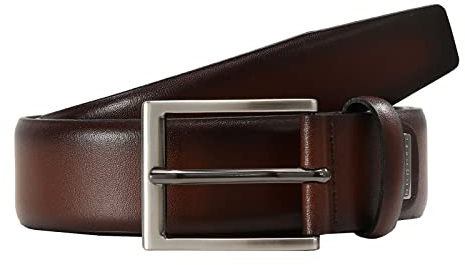 bugatti Herren 37600-1401 Gürtel, per pack Braun (Brandy 44), 80|#80|#672 (Herstellergröße: 80)