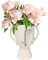 Kare Design Vase Face Pot, Weiß, Deko Vase, Blumenvase, Keramik, handbemalt, Unikat, 30x23x16 cm (H/B/T)