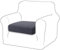 TIANSHU Sofa Sitzkissenbezug Stretch, Sitzkissenbezüge rutschfest, Jacquard-Stretch-Sofasitzbezug, Sofa überzug Elastischer, Schonbezug für Sofa Sitzkissen mit Gummiband (1 Sitzer,Grau)