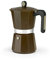 MONIX New Cream Cafetera Italiana de Aluminio, Capacidad 12 Tazas, Apta para Todo Tipo de cocinas incluida inducción