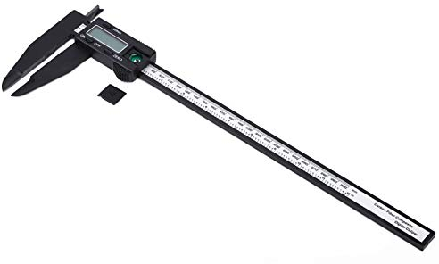 Fafeicy 300mm Digitaler elektronischer Messschieber, Carbonlineal, mit langem Kiefer, zum Messen magnetischer Objekte, 0,1 mm Genauigkeit(300mm), Winkelmessschieber