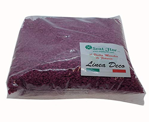 Seat Flor Farbiger granulierter Sand, Farbiges Granulat in 25 Farben erhältlich Größe 1,5/3 mm im Beutel mit 1 kg (Bordeaux)