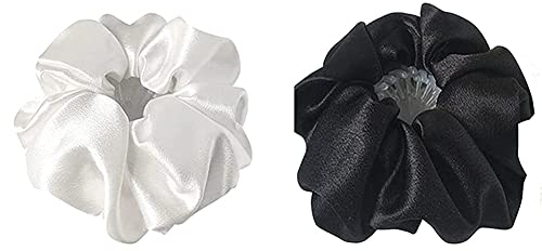 2 Stück Vogelnest Haarspangen Satin Scrunchie Haarklammern Bun Maker Erweiterbarer Pferdeschwanz Halter Haarschmuck für Frauen und Mädchen